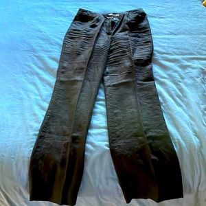 J. Jill Black wide-leg linens trouser pants